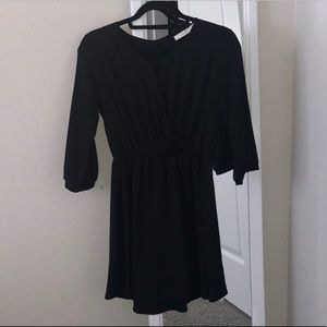 Lush size XS dress with 3/4 length sleeves Black
